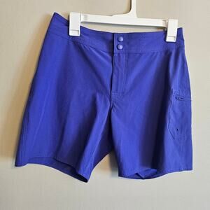 L.L. Bean Purple Board Shorts UPF 50+ UV Protection Size 8 Swim